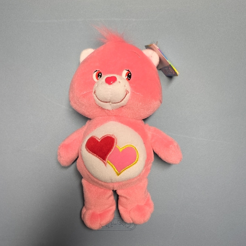 Care Bears Pink Plush Stuffed Animal with Heart Design Love-A-Lot Bear